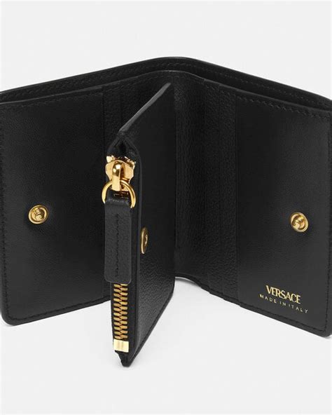 versace wallet black women|Versace bifold wallet.